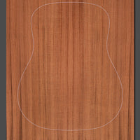 High-quality redwood guitar soundboard with straight grain and warm reddish-brown tones. Ideal for enhancing tonal richness.