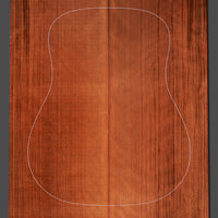 Redwood guitar soundboard featuring a smooth texture and deep, warm coloring. Well-suited for fine acoustic guitar construction.