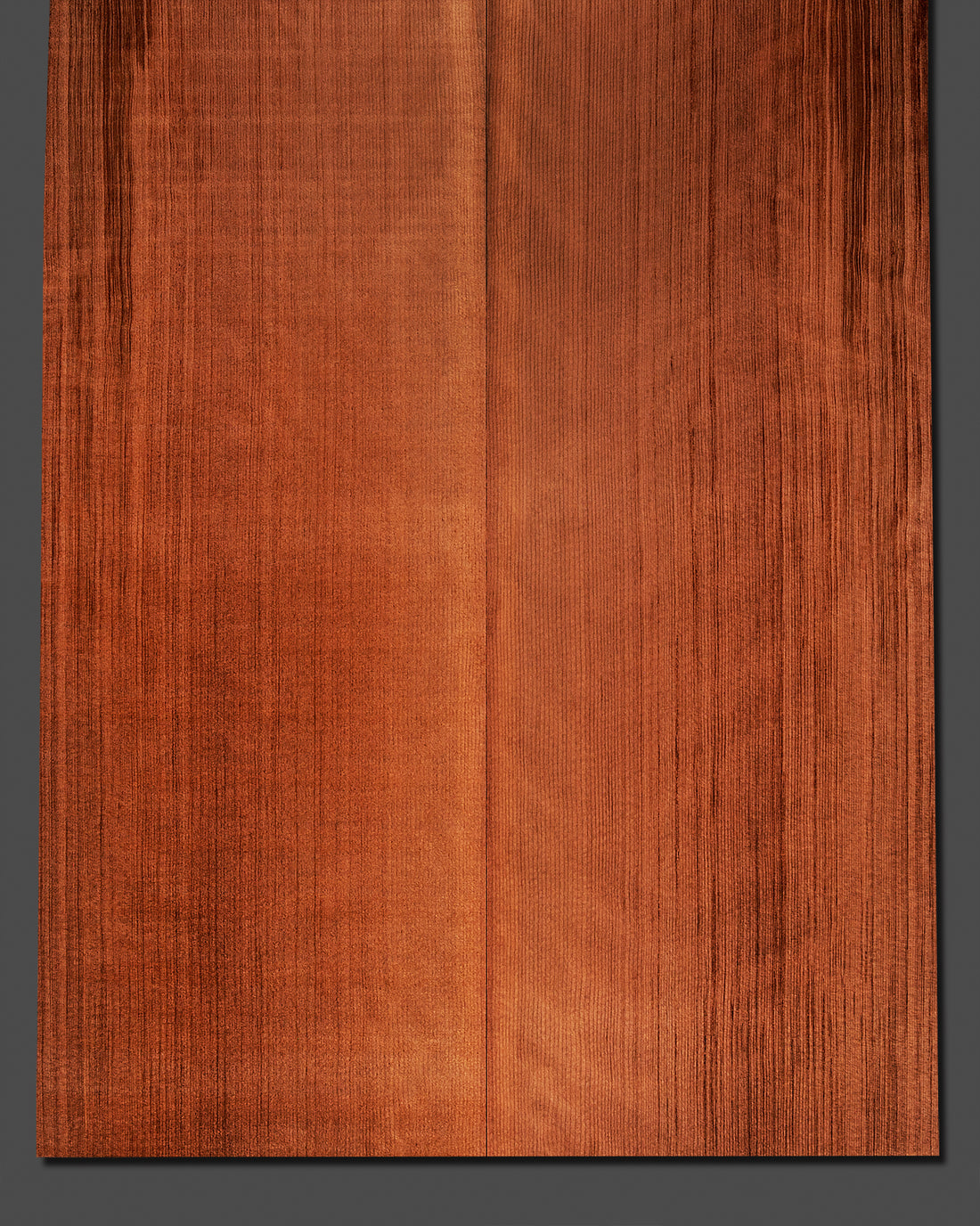 Redwood guitar soundboard featuring a smooth texture and deep, warm coloring. Well-suited for fine acoustic guitar construction.