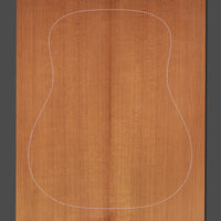 Thermally modified tonewood soundboard with fine grain structure, enhancing stability and resonance. Ideal for premium acoustic guitar tops.