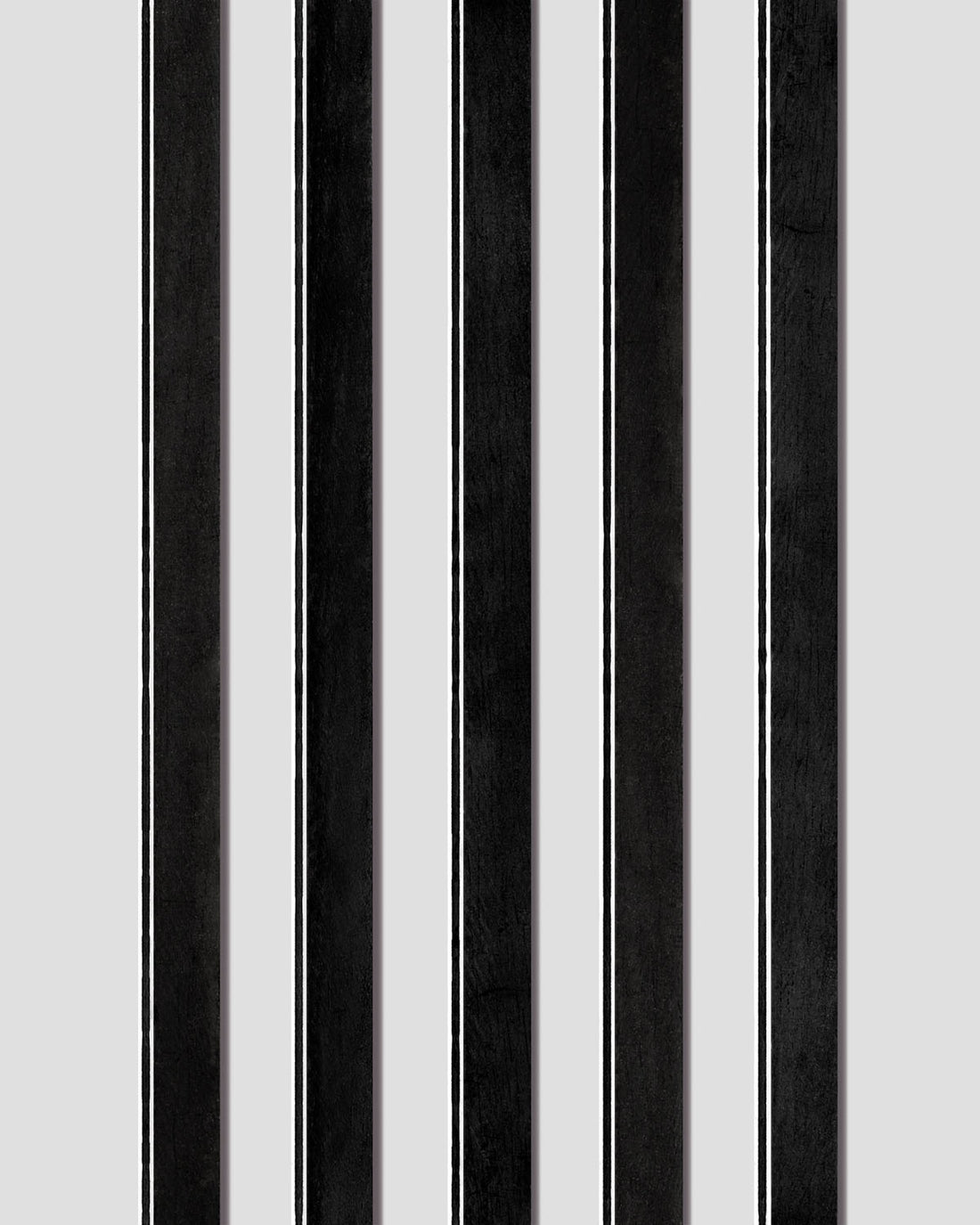 Ebony binding strips featuring white purfling lines. Strong contrast emphasizes the clean black grain and defined edges.