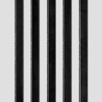Ebony binding strips featuring white purfling lines. Strong contrast emphasizes the clean black grain and defined edges.