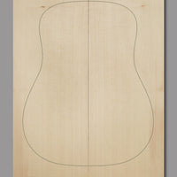 Premium Lutz spruce top with light amber colour and tight grain. Designed for dreadnought acoustic guitars.