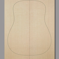 Beautiful Lutz spruce top in sonic grade with consistent grain and excellent stiffness. Designed for volume and sustain.