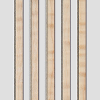 Curly Western maple binding strips with black and white purfling lines. Features a subtle figure and clean grain for decorative guitar edging.