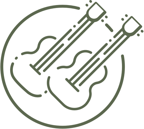Icon of two acoustic guitars.