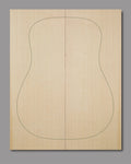 AAAA-quality Lutz spruce top with a soft golden hue and linear grain, designed to enhance tonal clarity and warmth.