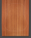 Premium redwood guitar soundboard with straight, even grain and warm reddish-brown hues. Ideal for rich, resonant acoustic tones.