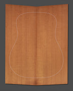 Thermally modified tonewood soundboard with fine grain structure, enhancing stability and resonance. Ideal for premium acoustic guitar tops.