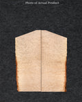 Elegant Quilted Maple guitar top featuring soft golden hues, deep quilt figuring, and smooth grain.