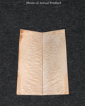 Elegant Quilted Maple guitar top featuring soft golden hues, deep quilt figuring, and robust grain.