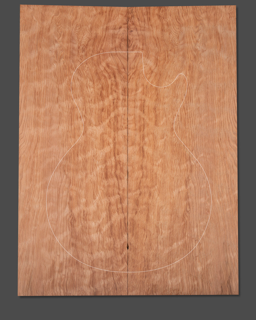 Master-grade redwood guitar top with naturally occurring wave-like patterns for added depth.