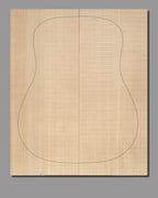 Bookmatched Sitka spruce with naturally straight, fine-grained texture, engineered for enhanced sustain and dynamic range.