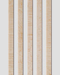 Curly Eastern maple binding with black-white purfling lines. Contrasting layers highlight the figured grain pattern and enhance edge detail.