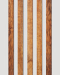 Five figured koa wood binding strips, rich in curl and texture. Dynamic grain patterns create a bold, artistic edge for fine guitars.