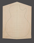 Electric guitar top made from flame maple with balanced figure and natural symmetry. Features medium-depth curl and a creamy tone.